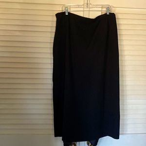 Black skirt with lining. Size 24 W